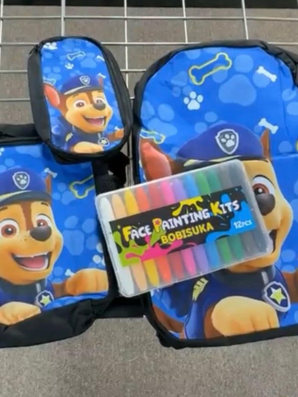 Paw Patrol Blue Chase Backpack and Face Painting Kit